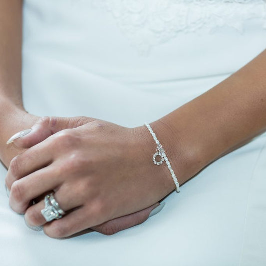 Stella Pearl Charm Bridal Bracelet