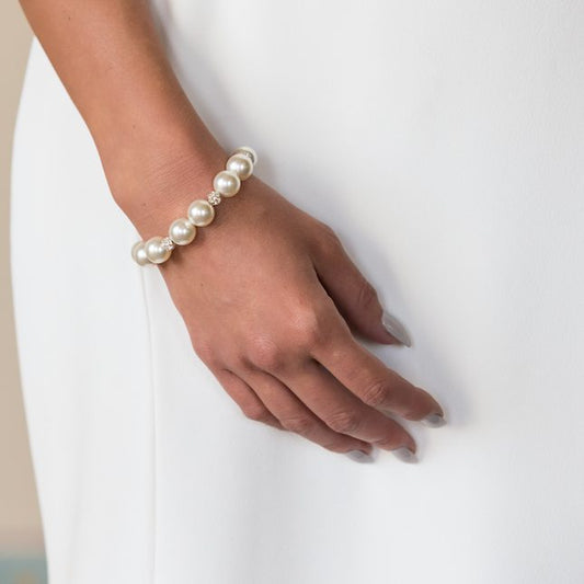 JackieO Large Pearl Bridal Bracelet